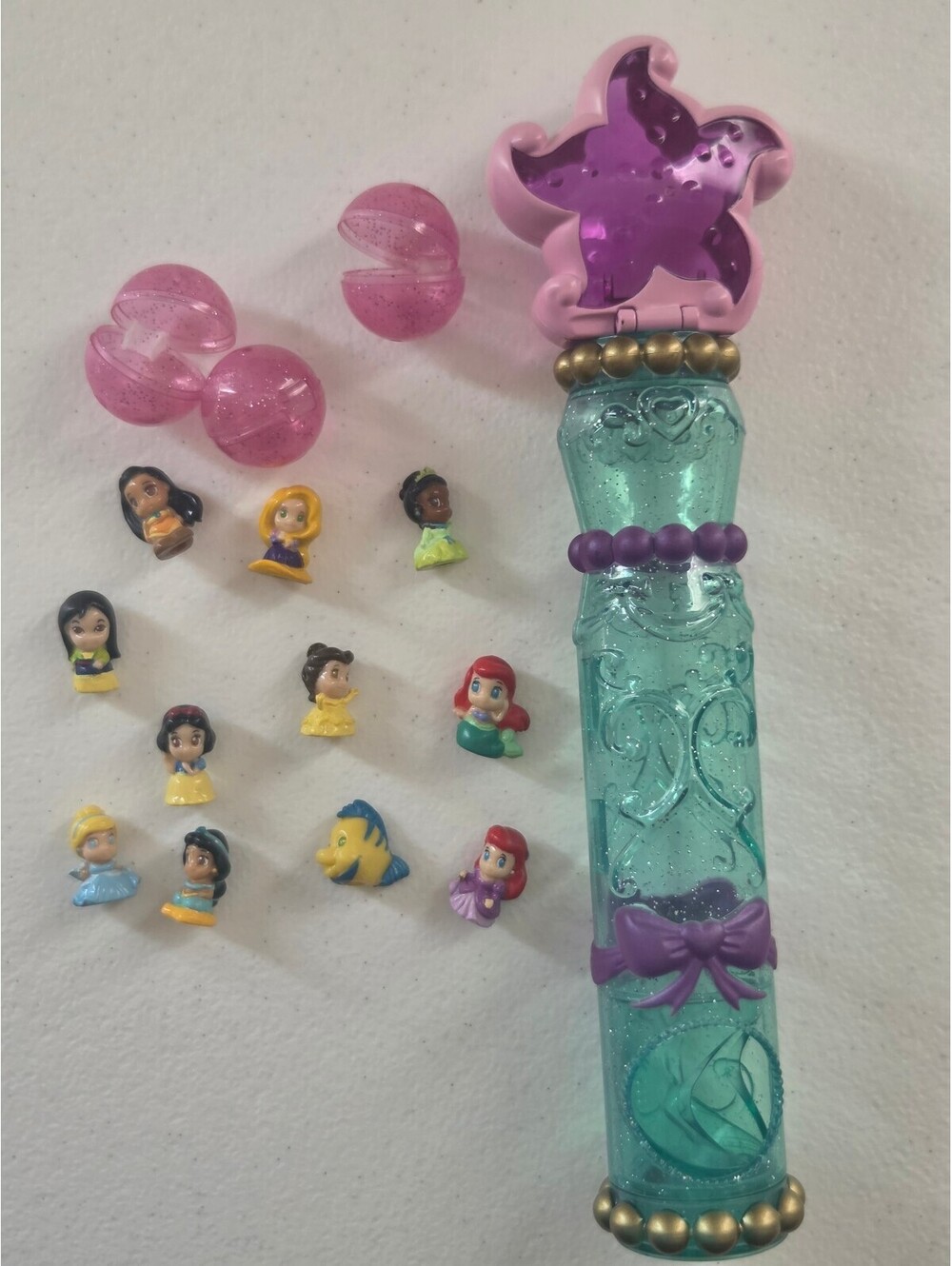 Vintage Disney Princess Squinkies Ariel Scepter Wand Dispenser